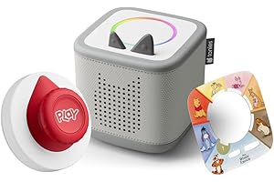 tonies Toniebox 2 Tonieplay Bundle Incl. 1 Tonieplay Spiel + Controller: Winnie Puuh, Mondgrau, Audioplayer für Hörbücher, Lieder, Einschlafen und Tonieplay für Kinder
