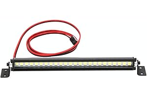 TBEST T Best Rc Auto Dachlicht, Mini Lichtleiste Dachlichter Lampendekoration Mit 24 Led Lichtern Für Scx10 1/10 4Wd Rc Spielzeugauto(Schwarz) Led Lichtleiste