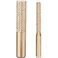 2Pcs 1/4'' + 1/2'' Straight Diamond Brazed Profile Wheel Router Bit Set for Marble Granite Stone Hells Tile Edge Profiling Cutting 6.35mm + 12.7mm Shank (1Pcs 1/4'' Shank +1Pcs 1/2'' Shank)