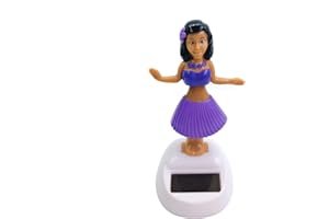 HIEMIBLE Figurine Solaire Dansante, Danseuse Hawaienne Voiture, Danseuse Hawaienne Voiture Qui Bouge, Figurines Solaires Bobblehead pour Voiture, Créativité Décoration du Tableau De Bord Fille Danse Jouet