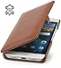 Produktbild StilGut Book Type Case mit Clip, Hülle aus Leder für Huawei P8 lite, Cognac