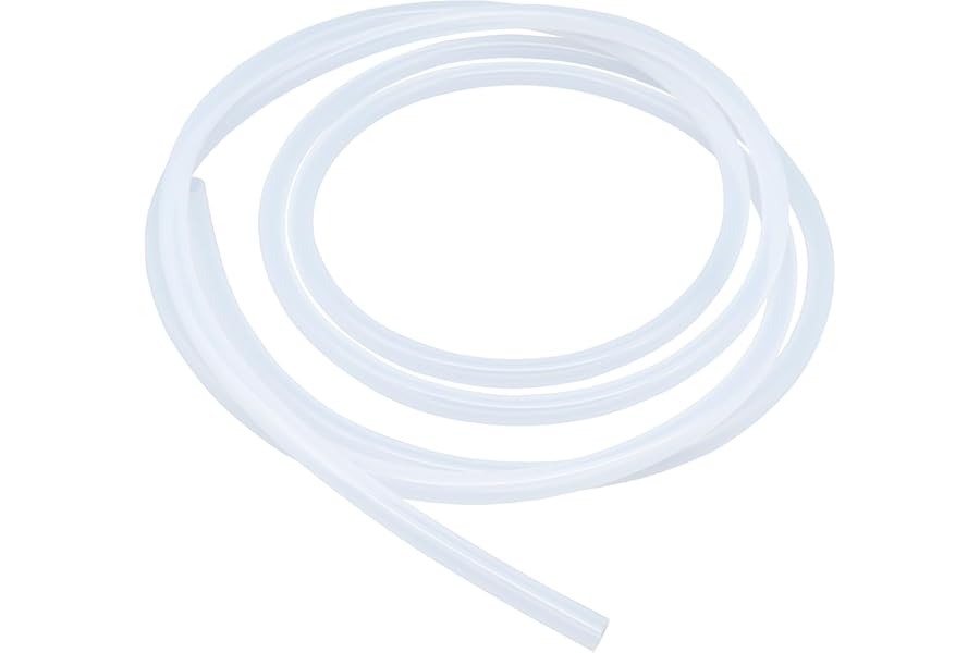 LAVMHAB Silicone Tubing Food Grade Hoses 8mm ID x 10mm OD 3m (9.8ft), Flexible Silicone Rubber Tubes Water Air Pipes