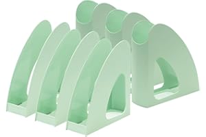 ‎HAN HAN Stehsammler Re-LOOP – 6 STÜCK, say yes to 100% recycled, modernes, junges Design für DIN A4/C4 Unterlagen, pastellgrün, 16218-805