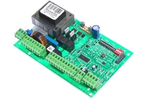 FAAC - Genius Brain 592 JA592 - Centrale di controllo originale, scheda elettronica di ricambio per automazione di cancelli a battente, 230 V