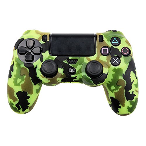 Preisvergleich Produktbild Playstation 4 Silikonhülle grün Camouflage (4) / PS4