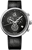 Calvin Klein Herren-Armbanduhr Chronograph Quarz Leder K2N281C1