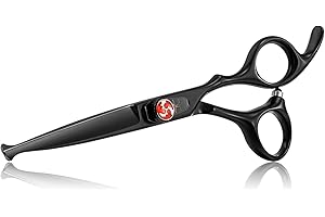 PURPLEBIRD Professional Kids Safety Round Tips Hairdressing Scissors - 6 Inch Hair Trimming Scissors for Baby Toddler Beginners Home Use