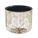 tisch gold Die goldene Lackierung wird sorgfältig aufgetragen, das filigrane Muster der Metalldrähte lässt den Wohnzimmertisch erstrahlen