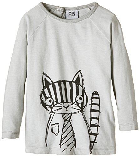 MiniMize Baby-Boys MMOREGON Long Sleeve Jersey T-Shirt, Grey (High-Rise), 6-9 Months (Manufacturer Size:74)