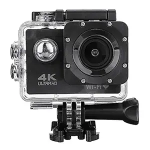 Raptas [1+1 Years Replacement Warranty] 4K Ultra HD Water Resistant Sports Action Camera with 2 Inch Display (16MP, Black)