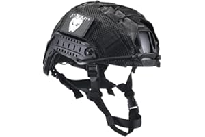Kecrotac PJ Typ Airsoft Helm Set Taktischer Militär Paintball Airsoft Fast Helm mit Abdeckung