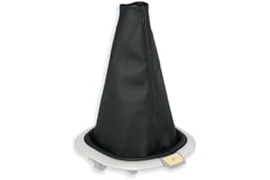 lartepelle Schaltsack aus echtem Leder schwarz kompatibel mit Freelander 1 von 2003 bis 2006