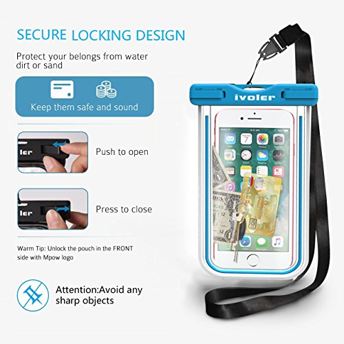  IPX8 Certificado  iVoler  3 Unidades  Funda Bolsa M  vil Impermeable Universal 6 2 Pulgadas para iPhone X  8  8 Plus  7  7 Plus 6   6s Plus  SE 5S 5C  Samsung Galaxy S9 S9 Plus S8 S8  S7 S7 Edge S6 S6 Edge Edge   Huawei P20 P20 Lite P10 P10 lite  BQ Aquaris  LG  Sony  Motorola  Monedas  Pasaporte  etc   Azul Verde Naranja 