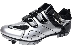 YOUNGTIE MTB Cycling Shoes for Men Women Mountain Bike Shoes Breathable Compatible Riding Racing SPD Cleats and Lock Pedal