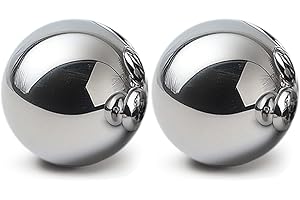 HiPicco 2pcs 35mm Bearing Balls 304 Stainless Steel G100 Precision Balls，35mm/apr.1.38" Precision Bearing Balls