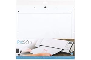 Silhouette America CUT-MAT-PIX12-3T SIL PixScan - Alfombrilla de corte para Silhouette Cameo 21.6 cm x 29.2 cm, plástico, color blanco