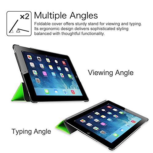 Fintie Apple iPad 2/3/4 Hülle Case – Ultra Slim Superleicht Schutzhülle Smart Shell Cover Tasche Etui mit Auto Schlaf / Wach und Standfunktion für Apple iPad 2 / iPad 3 / iPad 4 Retina, Grün - 5