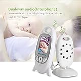 COSANSYS Wireless Video baby Monitor 2 Zoll LCD 2.4GHz Digital Baby Überwachung Digitalkamera mit Temperatursensor Schlaflieder Nachtsicht Gegensprechfunktion EU Plug - 3