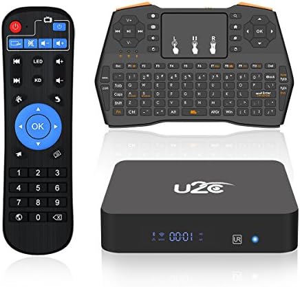 Android 7.1 TV Box with Mini Wireless Keyboard, 2017 Model U2C X TURBO 3G RAM 16G ROM Smart TV Box Octa Core CPU 64 Bit Support 4K 3D Dual Band WiFi 2.4GHz/5GHz BT 4.1