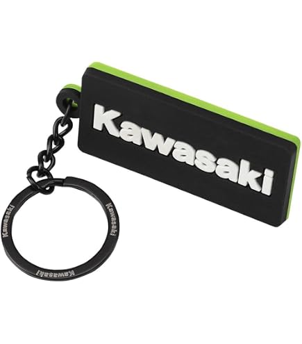 Llavero De PVC Kawasaki Ninja | Diseño Negro Con Logo Ninja