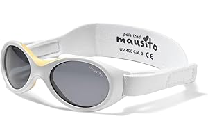 Mausito Gafas de sol para bebé 0 – 1,5 años, bioplasticas y polarizadas, ganador de la comparación, gafas de sol para bebé, niños y niñas, sin BPA, 100% protección UV, correa ajustable y flexible,