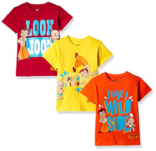 Chhota Bheem Boys T-Shirt (Pack of 3) RS.319 (60.00% Off) - Amazon