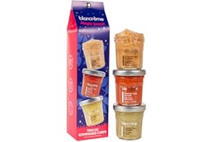BLANCREME Blancrème - Trio de gommages Corps Fruités 40ml - 3 parfums Pêche, Fraise et Pomme pour une peau douce naturellement