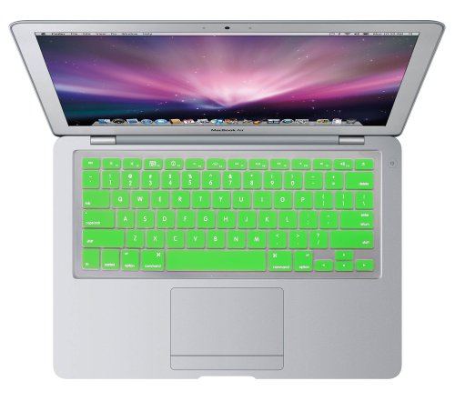 Incutex QWERTY Silikon Tastaturschutz Tastenschutz Kratzschutz für MacBook (US amerikanische Tastenfolge) Grün