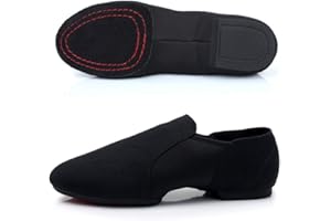 WEBROSISTOL Chaussures Danse Toile Femme Classique Pilates Yoga Gym Chausson de Danse Fille Split Plate Ballet Jazz Chaussure