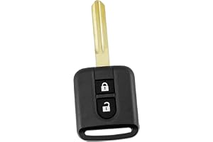 DUZEPA Nissan bilnyckel med 2 nycklar med rak kretskort, ID46-chip, 433 MHz, för Nissan X-Trail, Qashqai, Note, Micra, Navara