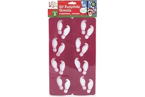 ELVES BEHAVIN' BADLY Aoleytech - Stencil con impronta di elfo, colore: rosso, confezione da 2