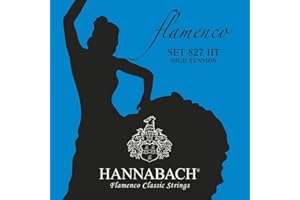 Hannabach Cuerdas para guitarra clásica Flamenco serie 827 High Tension juego completo Made in Germany - 827HT