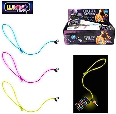 Set of 2 necklaces zip' All Smartphone Cases – Key Ring GLOW IN THE DARK. Assorties