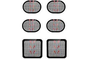 HARPIMER Électrodes Autocollantes, Électrodes Corps Coussinets Gel Adhésif Compatible pour Abdominale Ceintures