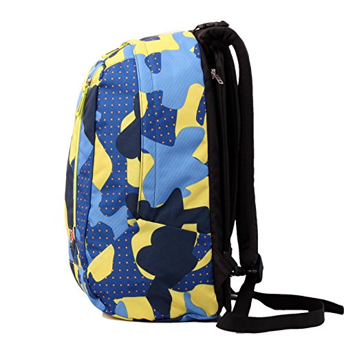 Zaino SEVEN - THE DOUBLE CAMOUFLAGE Blu + EASY TROLLEY - cuffie stereo con  grafica abbinata incluse! 2 zaini in 1 REVERSIBILE - Miglioritrolley.it