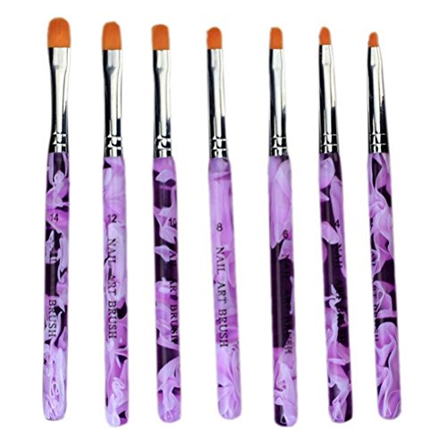 Demarkt 7-teilig für Nailart, UV-Gel, Acryl, Onestroke Pinselset