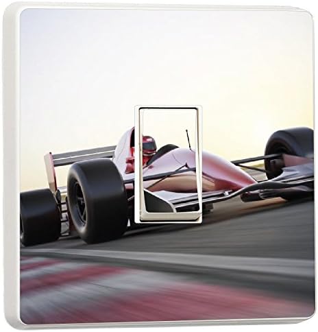 F1 Race car on the track light switch cover sticker (16173923) Motor sport