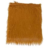 100% nuevo y de alta calidad; Peluca de melena de León para ropa de Halloween de perro disfraz - marrón
