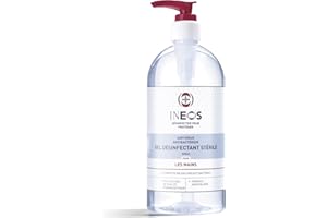 INEOS Hygienics - Gel Hydroalcoolique (500 ml) - Désinfectant pour les Mains - Qualité Hospitalière, Efficace contre 99,9% des Virus et des Bactéries