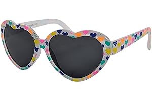 Eyelevel Heartbreaker Sunglasses - Multicolour Heart Shape Sunglasses - 100% UVA/UVB Protection & CAT3 Lens - For Girls 3-8 years
