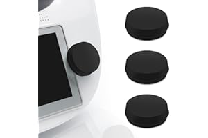 SKINGHONG 3 silikonowe etui kompatybilne z przełącznikiem Thermomix TM6, pyłoszczelne, akcesoria do robotów kuchennych TM6, przełącznik, ochrona i dekoracja, czarne