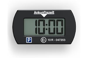 Needit Park Mini Parkeringsskiva, Svart, 9 x 3.6 x 5.2 cm