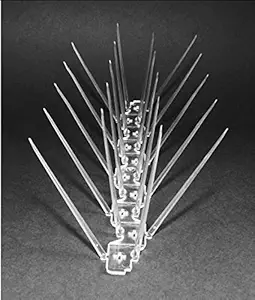 SpikeZone - Birds Spikes, Pigeon Control Spikes, Polycarbonate Bird Spikes (Cover 10 Rft, Set of 10 Pcs)