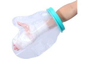 yeloumiss Hand Cast Cover for Shower Adult Reusable Waterproof Protector Shower Bag Cast Bag Watertight Protection for Hand, Fingers, Wrist to Keep Casts and Bandages Dry