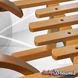 Babys-Dreams Hörnerrodel 120cm mit Rückenlehne & Zugleine Schlitten Holzschlitten Kinderschlitten NEU - 8