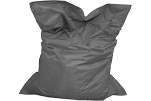 Lazy Place XXL Beanbag for Outdoor and Indoor Use Washable Waterproof with Inner Bag (Dark Grey)