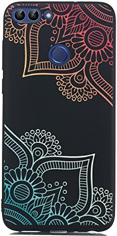 Huawei P Smart TPU Case,Ultra Thin Slim Soft TPU Rubber Flexible Silicone Cover for Huawei P Smart,Case for Huawei P Smart,Funny Cute Cool 3D Animal Floral Flowers Cartoon Design Printed Drawing Pattern Bumper Protective Back Cover Case for Huawei P Smart / Huawei Enjoy 7