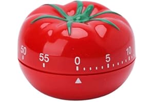 XLKJ Minuteur de Cuisine en Forme de Tomate, Minuterie Mécanique Outil de Gestion du Temps D'alarme