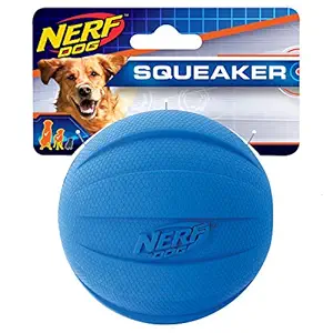 Nerf Dog 3.8in Classic Squeak Ball - Blue