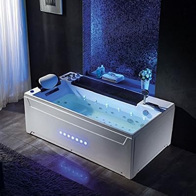 Distribain Baignoire balnéo Monté-Cristo 40 jets + massage des cervicales